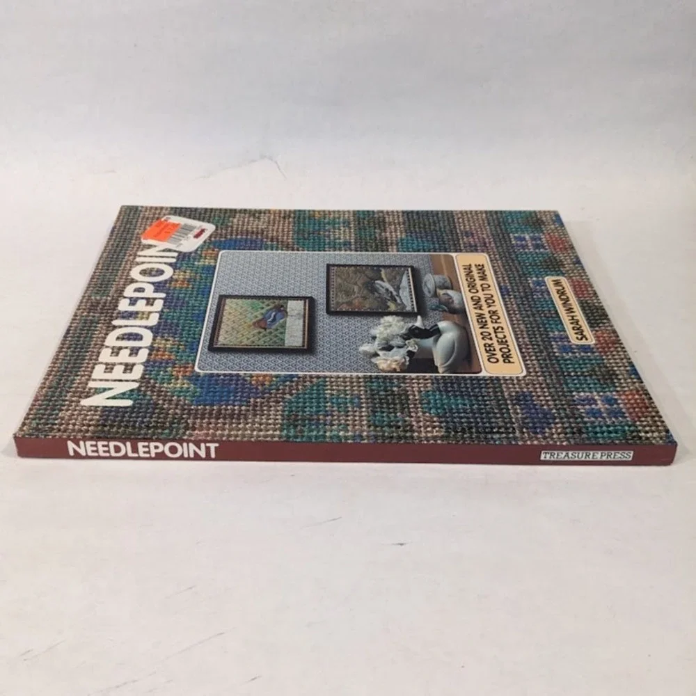 Needlepoint Sarah Windrum Treasure Press 1988 Hardcover Craft Book 20+ Projects